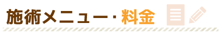 施術・メニュー